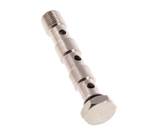 3-way nickel-plated Brass Banjo Bolt with G1/8'' Male Threads NBR