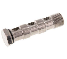 3-way nickel-plated Brass Banjo Bolt with G1/2'' Male Threads NBR