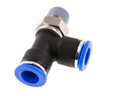 10mm x R1/4'' Right Angle Tee Push-in Fitting with Male Threads Brass/PA 66 NBR Rotatable