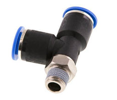 12mm x R1/4'' Right Angle Tee Push-in Fitting with Male Threads Brass/PA 66 NBR Rotatable