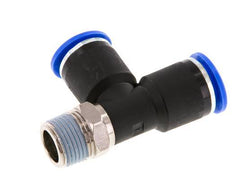 12mm x R3/8'' Right Angle Tee Push-in Fitting with Male Threads Brass/PA 66 NBR Rotatable