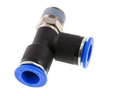 12mm x R3/8'' Right Angle Tee Push-in Fitting with Male Threads Brass/PA 66 NBR Rotatable