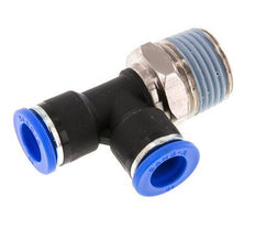 10mm x R1/2'' Right Angle Tee Push-in Fitting with Male Threads Brass/PA 66 NBR Rotatable