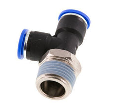 10mm x R1/2'' Right Angle Tee Push-in Fitting with Male Threads Brass/PA 66 NBR Rotatable