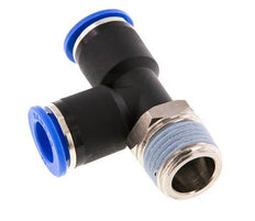 12mm x R1/2'' Right Angle Tee Push-in Fitting with Male Threads Brass/PA 66 NBR Rotatable