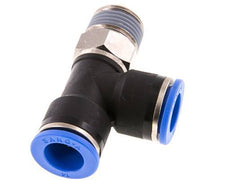 14mm x R1/2'' Right Angle Tee Push-in Fitting with Male Threads Brass/PA 66 NBR Rotatable