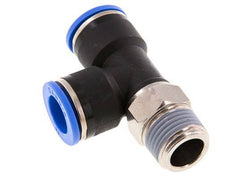 14mm x R1/2'' Right Angle Tee Push-in Fitting with Male Threads Brass/PA 66 NBR Rotatable