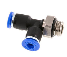 4mm x G1/8'' Right Angle Tee Push-in Fitting with Male Threads Brass/PA 66 NBR Rotatable [2 Pieces]