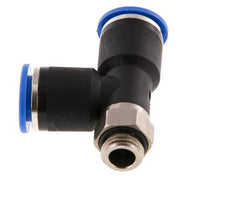 12mm x G1/4'' Right Angle Tee Push-in Fitting with Male Threads Brass/PA 66 NBR Rotatable