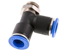 12mm x G3/8'' Right Angle Tee Push-in Fitting with Male Threads Brass/PA 66 NBR Rotatable