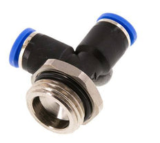 8mm x G1/2'' Right Angle Tee Push-in Fitting with Male Threads Brass/PA 66 NBR Rotatable