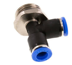 8mm x G1/2'' Right Angle Tee Push-in Fitting with Male Threads Brass/PA 66 NBR Rotatable