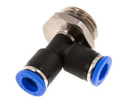 8mm x G1/2'' Right Angle Tee Push-in Fitting with Male Threads Brass/PA 66 NBR Rotatable