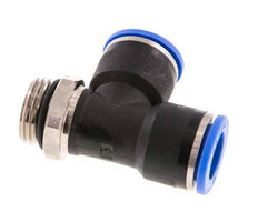 14mm x G1/2'' Right Angle Tee Push-in Fitting with Male Threads Brass/PA 66 NBR Rotatable