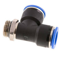 16mm x G1/2'' Right Angle Tee Push-in Fitting with Male Threads Brass/PA 66 NBR Rotatable