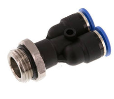10mm x G1/2'' Y Push-in Fitting with Male Threads Brass/PA 66 NBR Rotatable