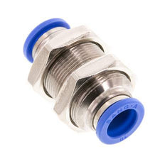 10mm Push-in Fitting Brass/PA 66 NBR Bulkhead