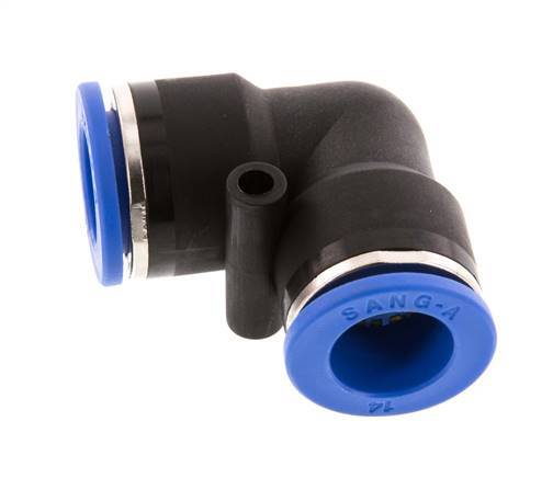14mm 90deg Elbow Push-in Fitting PA 66 NBR [2 Pieces]