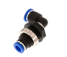 6mm 90deg Elbow Push-in Fitting PA 66 NBR Bulkhead [2 Pieces]