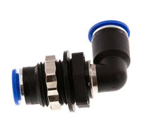12mm 90deg Elbow Push-in Fitting PA 66 NBR Bulkhead