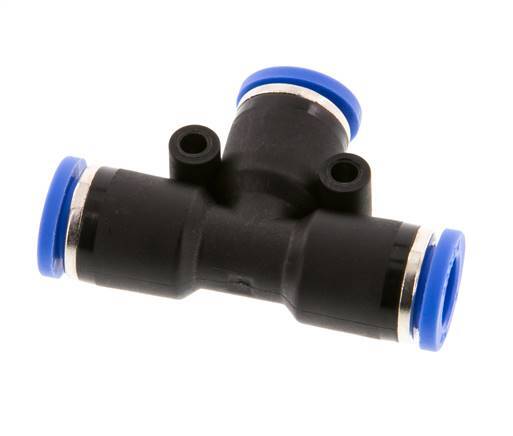 8mm Tee Push-in Fitting PA 66 NBR [2 Pieces]