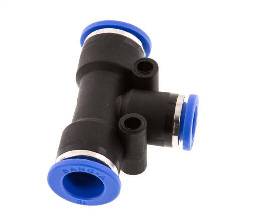 8mm x 10mm Tee Push-in Fitting PA 66 NBR [2 Pieces]