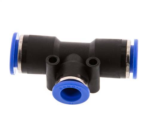 10mm x 12mm Tee Push-in Fitting PA 66 NBR [2 Pieces]