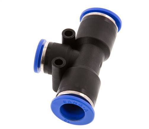 10mm x 12mm Tee Push-in Fitting PA 66 NBR [2 Pieces]