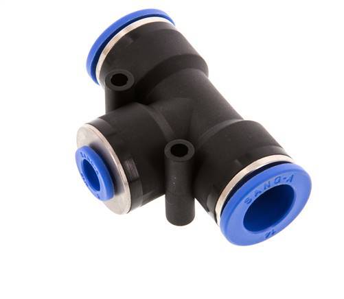 8mm x 14mm Tee Push-in Fitting PA 66 NBR