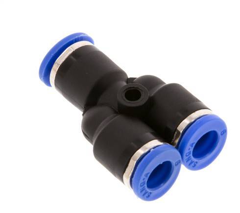 6mm Y Push-in Fitting PA 66 NBR [2 Pieces]