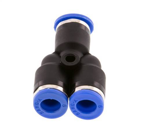 6mm Y Push-in Fitting PA 66 NBR [2 Pieces]