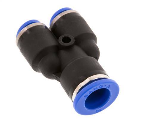 6mm x 10mm Y Push-in Fitting PA 66 NBR [2 Pieces]