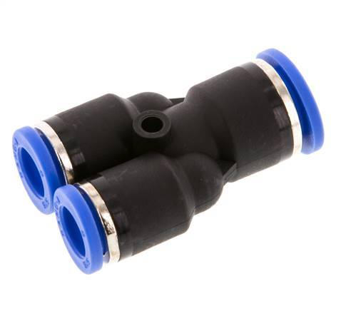 8mm x 10mm Y Push-in Fitting PA 66 NBR [2 Pieces]