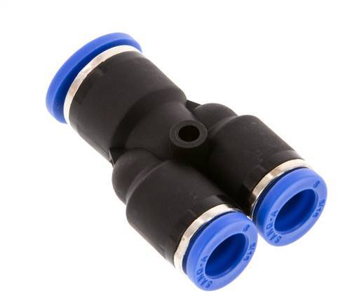 8mm x 10mm Y Push-in Fitting PA 66 NBR [2 Pieces]