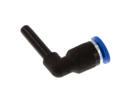 4mm x 4mm 90deg Elbow Push-in Fitting with Plug-in PA 66 NBR [2 Pieces]