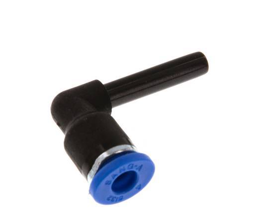 4mm x 4mm 90deg Elbow Push-in Fitting with Plug-in PA 66 NBR [2 Pieces]