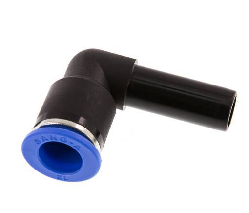 12mm x 12mm 90deg Elbow Push-in Fitting with Plug-in PA 66 NBR [2 Pieces]