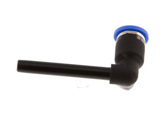4mm x 4mm 90deg Elbow Push-in Fitting with Plug-in PA 66 NBR Long Sleeve [2 Pieces]