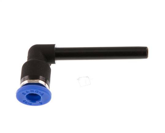 4mm x 4mm 90deg Elbow Push-in Fitting with Plug-in PA 66 NBR Long Sleeve [2 Pieces]