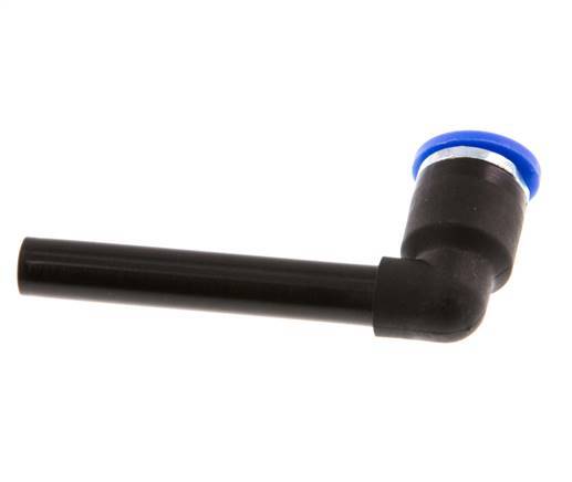 6mm x 6mm 90deg Elbow Push-in Fitting with Plug-in PA 66 NBR Long Sleeve [2 Pieces]