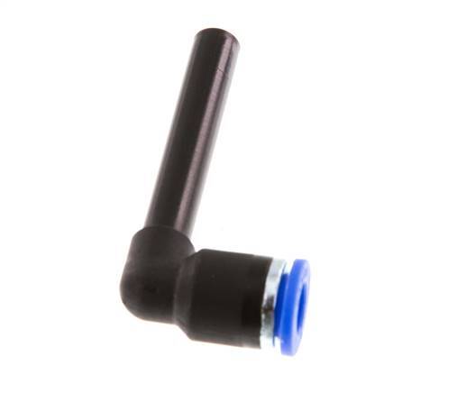 6mm x 6mm 90deg Elbow Push-in Fitting with Plug-in PA 66 NBR Long Sleeve [2 Pieces]