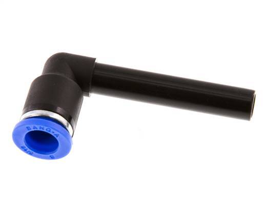 8mm x 8mm 90deg Elbow Push-in Fitting with Plug-in PA 66 NBR Long Sleeve [2 Pieces]