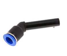 12mm x 12mm 45deg Elbow Push-in Fitting with Plug-in PA 66 NBR Long Sleeve [2 Pieces]