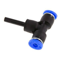 4mm x 4mm Tee Push-in Fitting with Plug-in PBT NBR [2 Pieces]