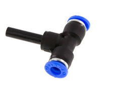 6mm x 6mm Tee Push-in Fitting with Plug-in PBT NBR [2 Pieces]