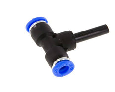 6mm x 6mm Tee Push-in Fitting with Plug-in PBT NBR [2 Pieces]