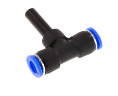 8mm x 8mm Tee Push-in Fitting with Plug-in PBT NBR [2 Pieces]