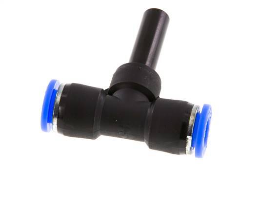 8mm x 8mm Tee Push-in Fitting with Plug-in PBT NBR [2 Pieces]
