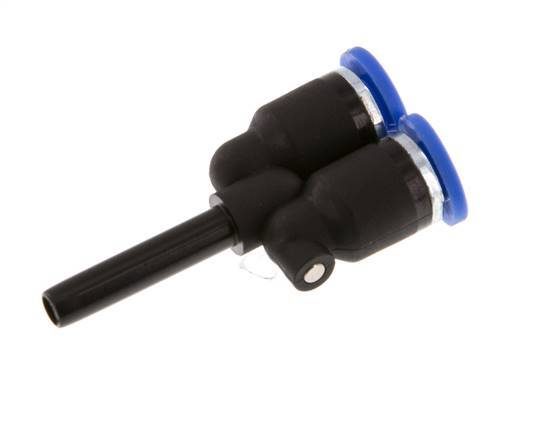 4mm x 4mm Y Push-in Fitting with Plug-in PA 66 NBR [2 Pieces]