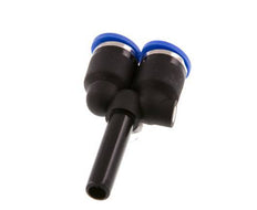 6mm x 6mm Y Push-in Fitting with Plug-in PA 66 NBR [2 Pieces]